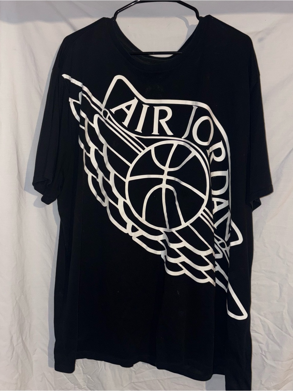 Jordan Black Dri-FIT Tee with White Jumpman Print